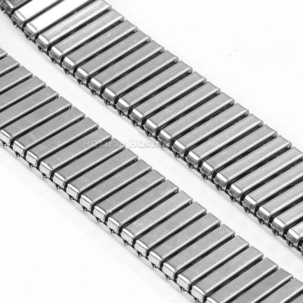 Banda de acero inoxidable 12mm 14mm 16mm 18mm 20mm 22mm correa elástica correas de reloj de Metal pulsera de repuesto pulsera Universal