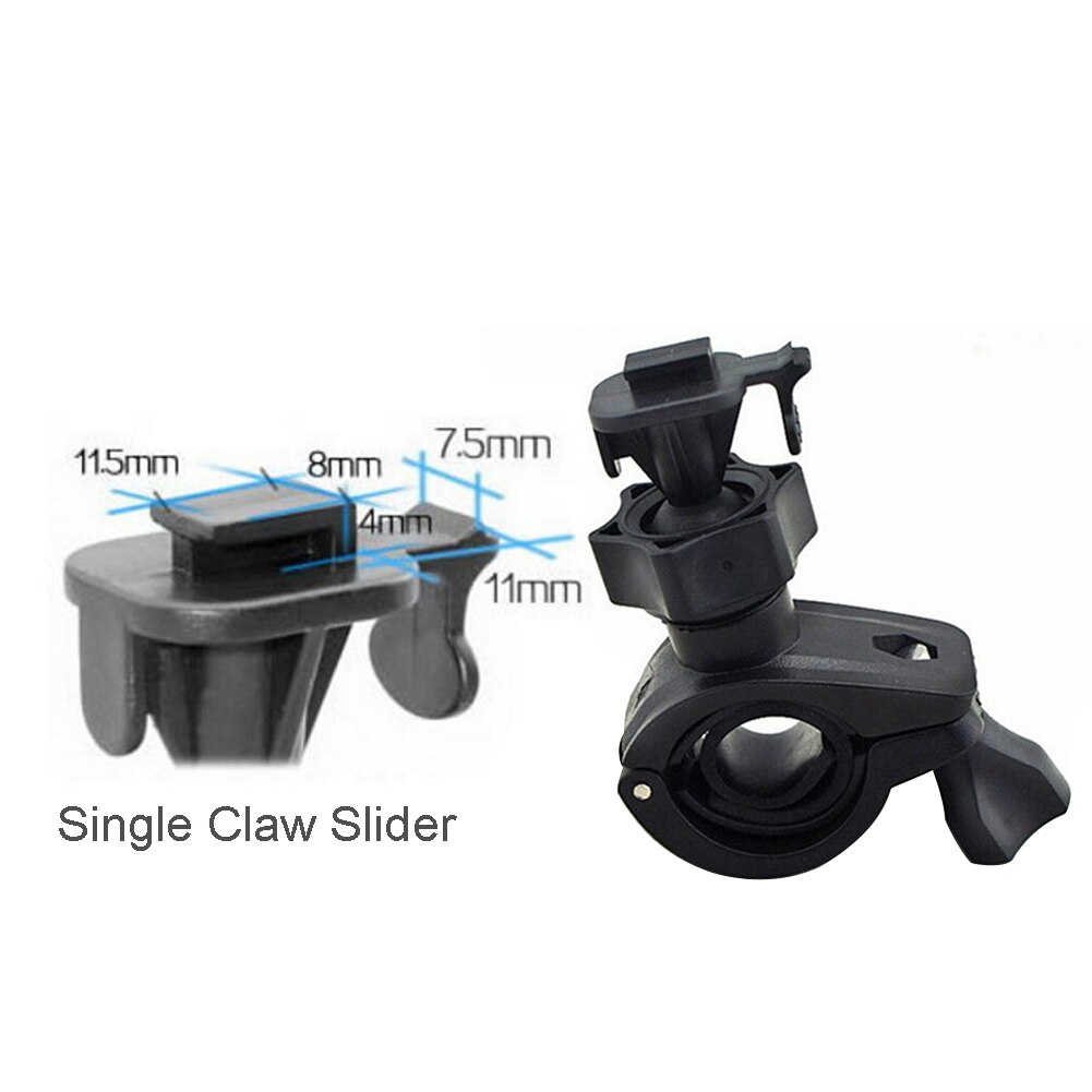 360 Degree Rotating Driving Interior Mirror Screw Fasten DVR Support Car Rearview Mount Holder Dash Cam Stable Shockproof: Short single claw