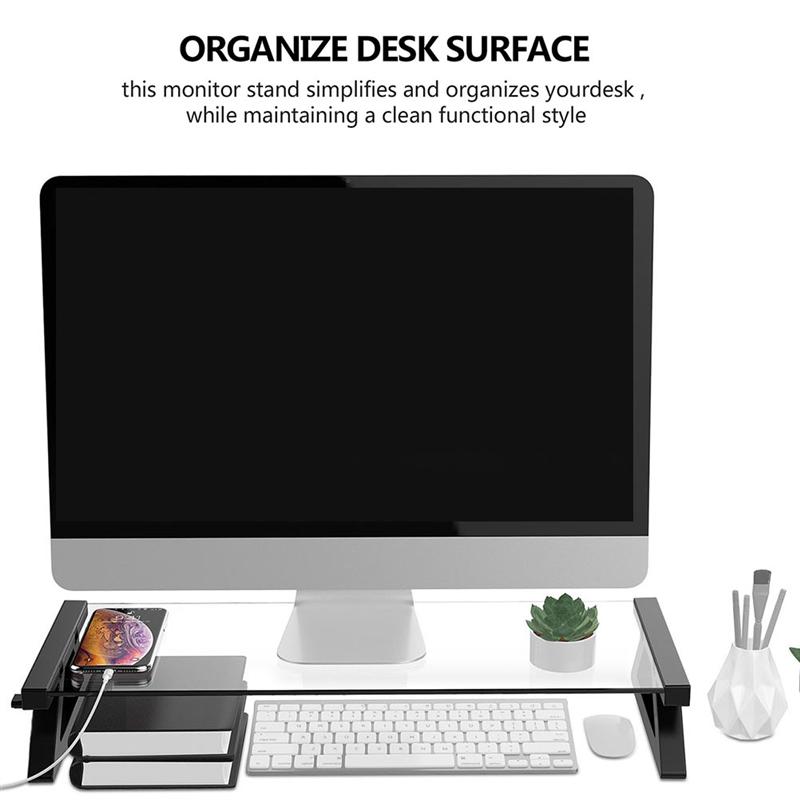 1 Set Desktop Laptop Stand Practical Monitor Stand Office Desk Computer Holder