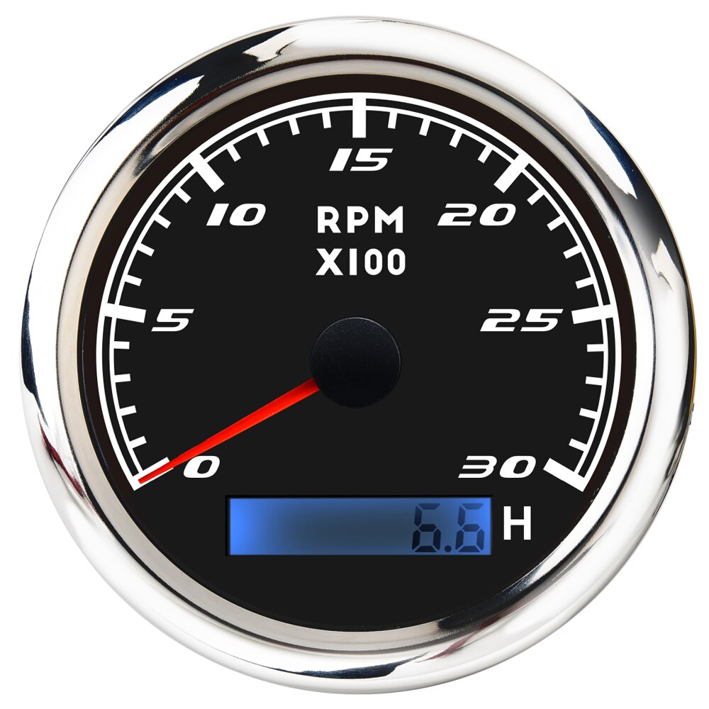 3000rpm ~ 6000RPM 85mm Boat Tachometer Marine Tach... – Grandado