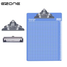EZONE 1PC A4/A5/A6 Writing Clipboard Plastic File Clipboard Metal Clip Green/Blue Butterfly Clip Office Stationery