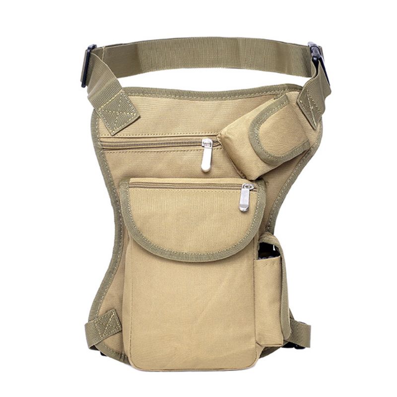 Outdoor Solid Color Leg Bag Texture Phone Large Capacity Waist Pack