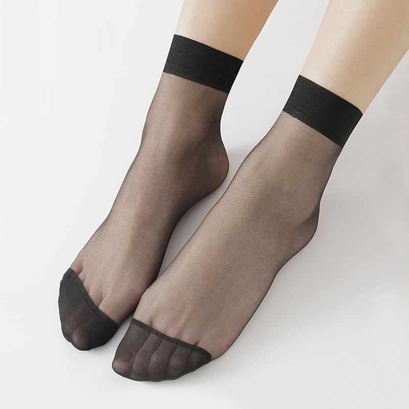 Transparante Dunne Sokken - 10/20/50 Paar - Dames Nylon Kristal Enkel Sokken - Casual & Sexy
