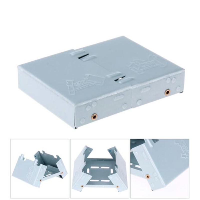 Outdoor Alcohol Stove Mini Foldable Solid Fuel Wax Stove Portable Camping Alcohol Burner Lightweight Picnic Alcohol Stov