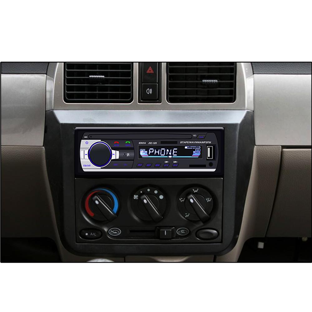 Bluetooth Autoradio Car Stereo Radio FM Aux Input Receiver SD USB JSD-520 12V In-dash 1 din Car MP3 Multimedia Player