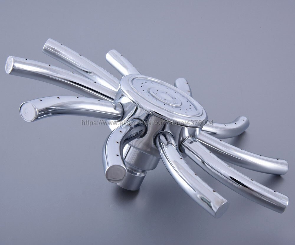 Modern Polished Chrome Shower Head Water Rains Shower Head With Shower Bathroom Set Wall Mounted Shower Head Nsh229