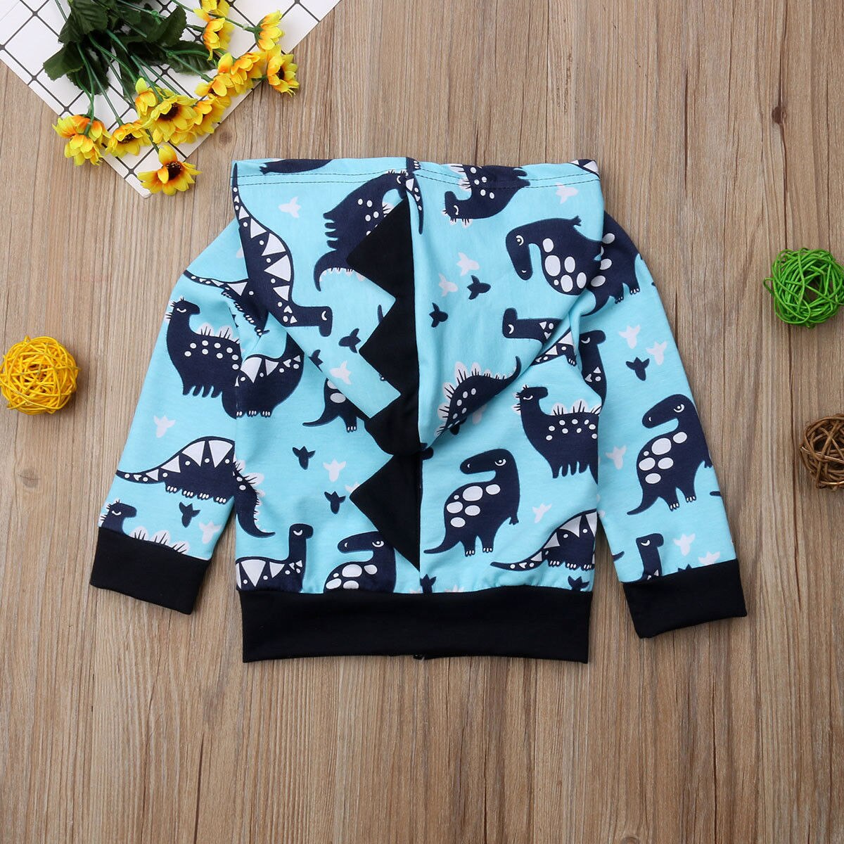 1-6T Kleinkind Art Baby Jungen Dinosaurier Reißverschluss Mit Kapuze Sweatshirt Mantel Hoodies Kostüm