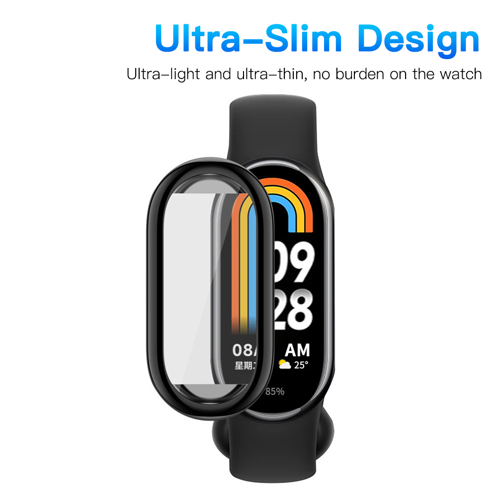 TPU Soft Case for Xiaomi Mi Band 9 All Inclusive Light Slim Anti-scratch Cover Case Screen Protector for Mi Band 9 Accessories