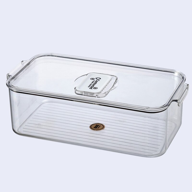 Caja de almacenaje para nevera de mascota con Válvula de ventilación, caja para huevos, caja para almacenamiento de vegetales y fruta, caja de almacenamiento de contenedores de alimentos: 8815s