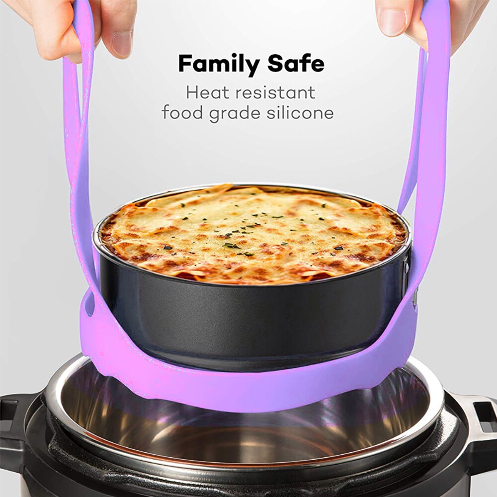 Pressure Cooker Sling Silicone Steamer Lifter Accessories Cookers Kitchen Drain Pad Crock Pot Heat Insulated Mat Egg Rack