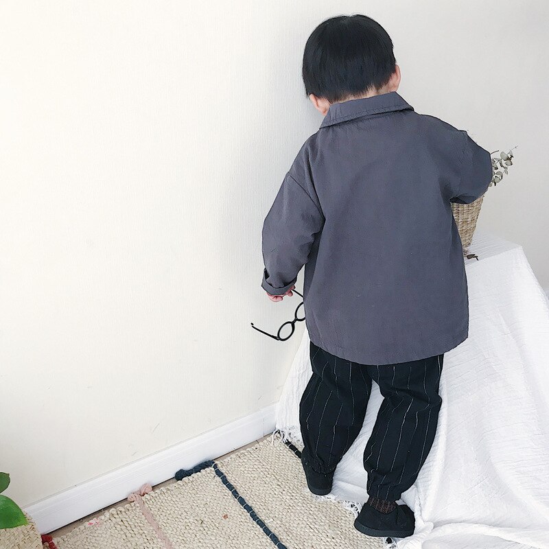 Nueva chaqueta rompevientos coreana para niños en la chaqueta de otoño para bebés