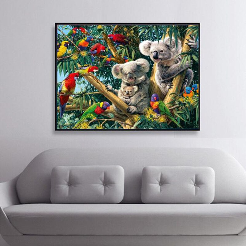 Cute Natual Diamond Painting Paste Cross Stitch Decorative Painting Resin Drilling Home Decor Handmade Paintings