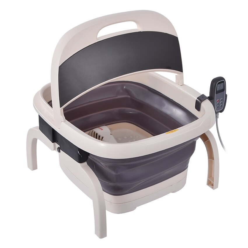 Masajeador eléctrico automático para pies, Dispositivo de masaje de pies con vibración, calor, burbujas de oxígeno, para aliviar la presión y relajación