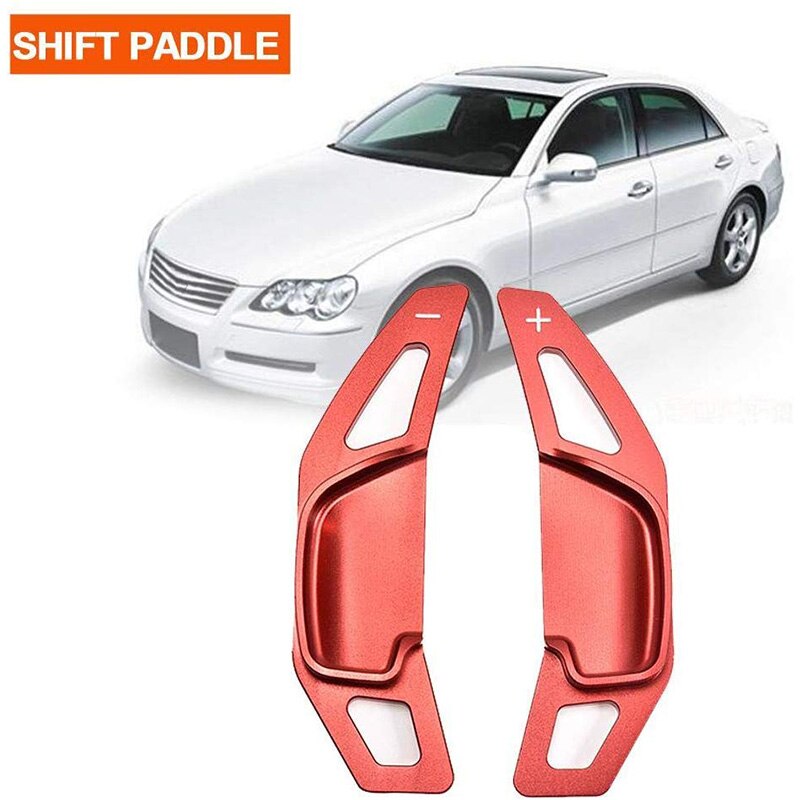 Paddle Shifter Extension , Aluminum Alloy Steering Wheel Paddle Shifter Extensions Corolla Rav4 Camry Reiz (Red): Default Title