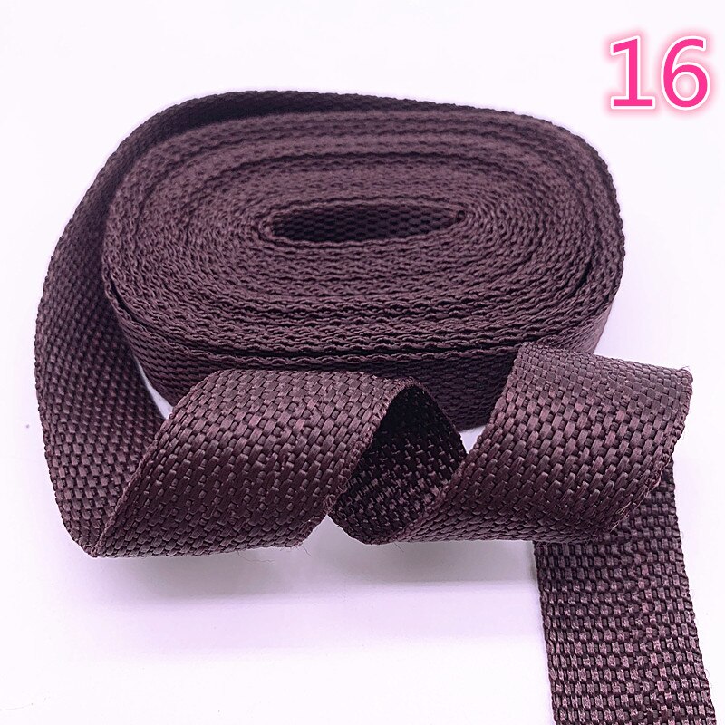 DIY 3 Yards Length 1 Inch (25mm) Width Nylon Webbing Strapping many Color: 16