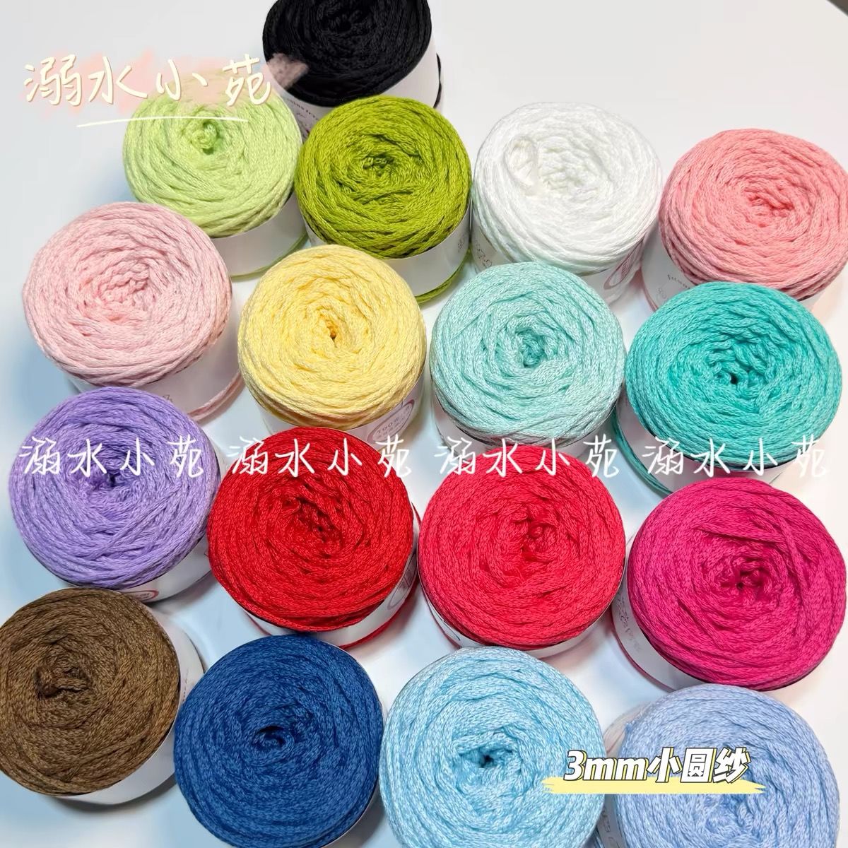 Holle Katoenen Garen Handgeweven 3Mm Klein Rond Garen Hol Katoen Ronde Streng Garen Wol Diy Bag Sjaal Gehaakt Materiaal Tas