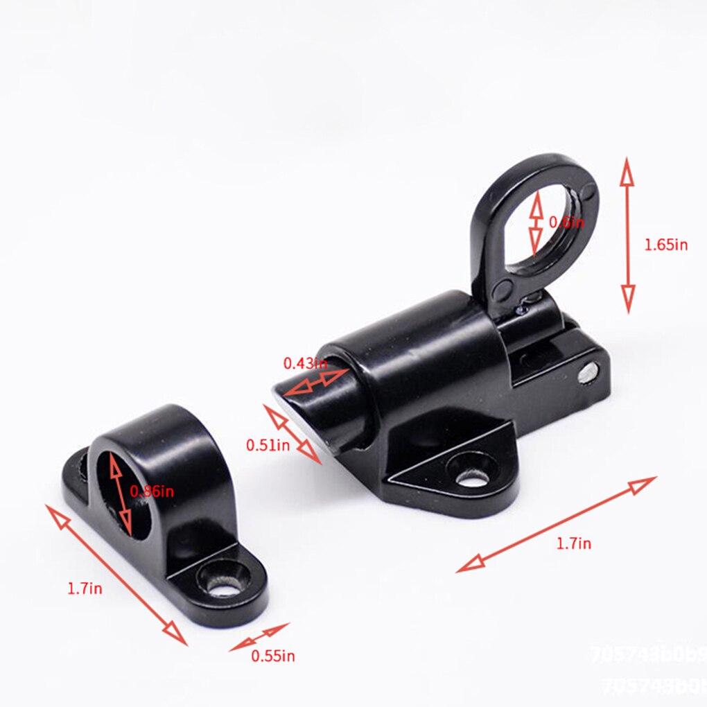 Aluminum Alloy Automatic Window Door Lock Home Office Hotel Gate Aluminum Alloy Spring Bounce Bolt Latch