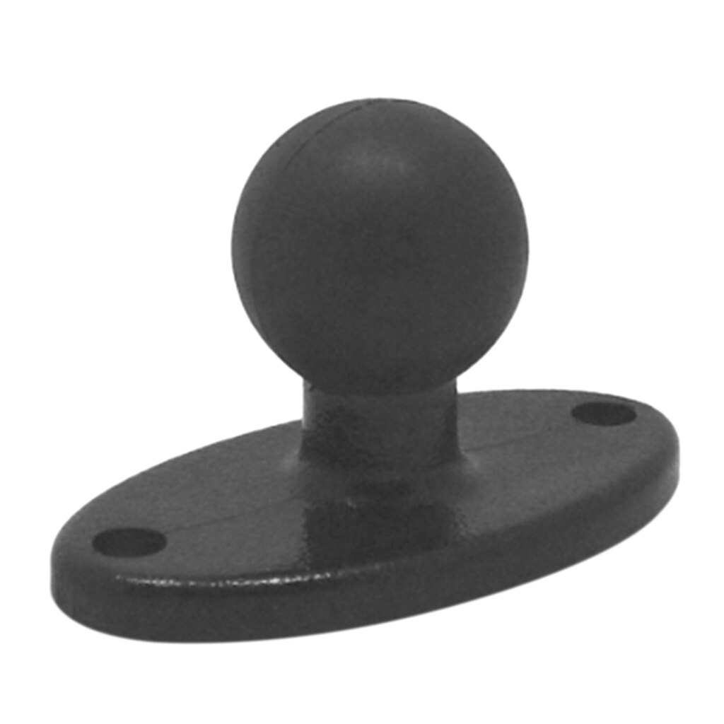 Marine Electronic 1-Inch Aluminum Ball Mount with Base, Black Finish