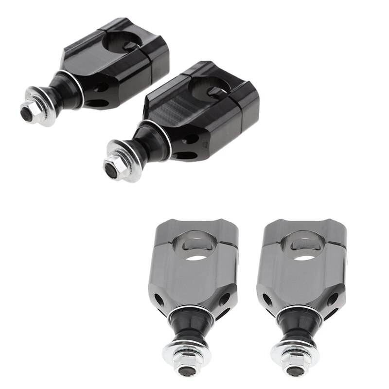 2Pcs 7/8 Inch 22mm 11/8 Inch 28mm CNC Motorcycle Handlebar Mount Riser Clamp Aluminium HandleBar Mounts Clamp Riser