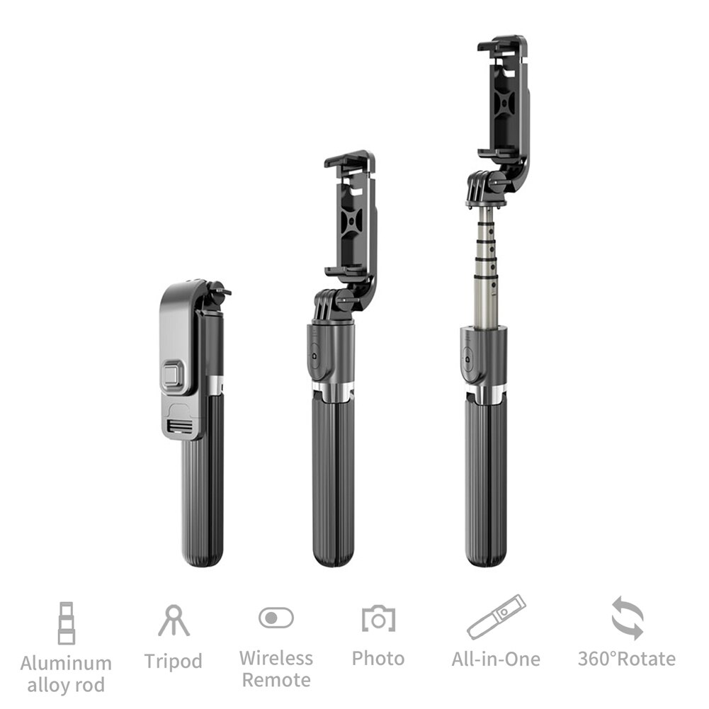 Cámara multifuncional auto-temporizador artefacto Rod Bluetooth Selfie Stick obturador remoto inalámbrico trípode expansible soporte de teléfono