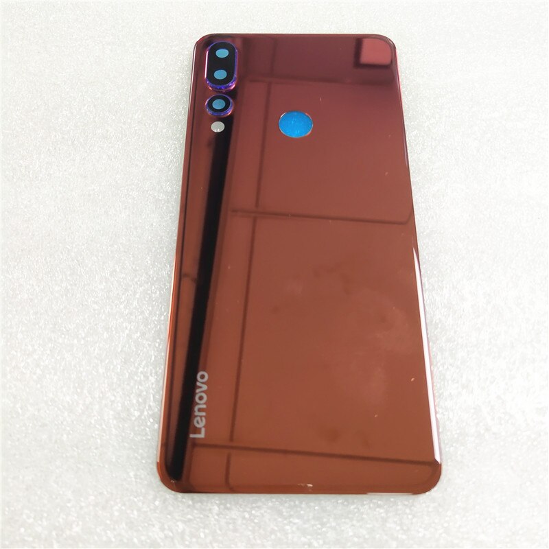 Original Glass Back Battery Cover Housing Door For Lenovo Z5S L78071 With Adhesive Tape Rear Case + Camera Frame Glass Lens