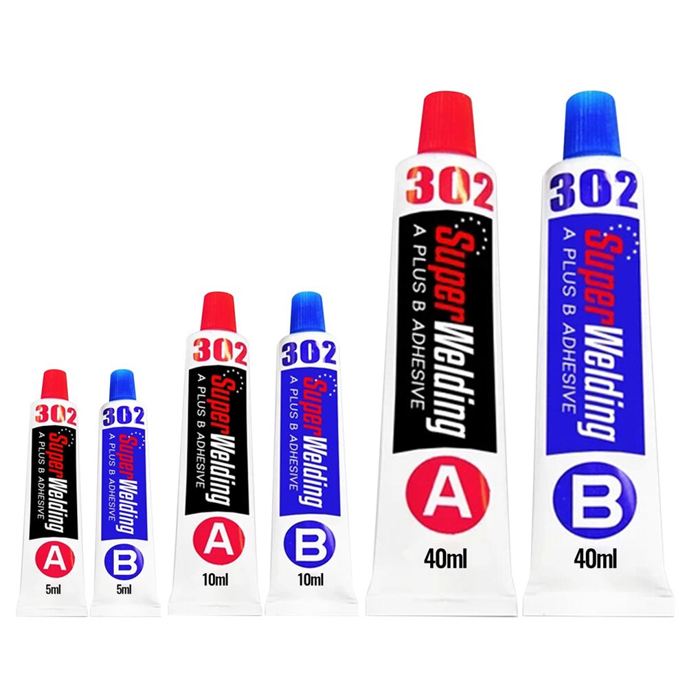 2pc 5/10/40g Industrial Repair Paste Glue Heat Resistance Cold Weld Metal Repair Paste A&amp;B Adhesive Gel