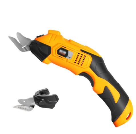 Portable Cordless Electric Round Scissors Electric Scissors Shear Cloth Cutter Fabric Cutting Machine Kit Cutting hand-held Tool: Set 2
