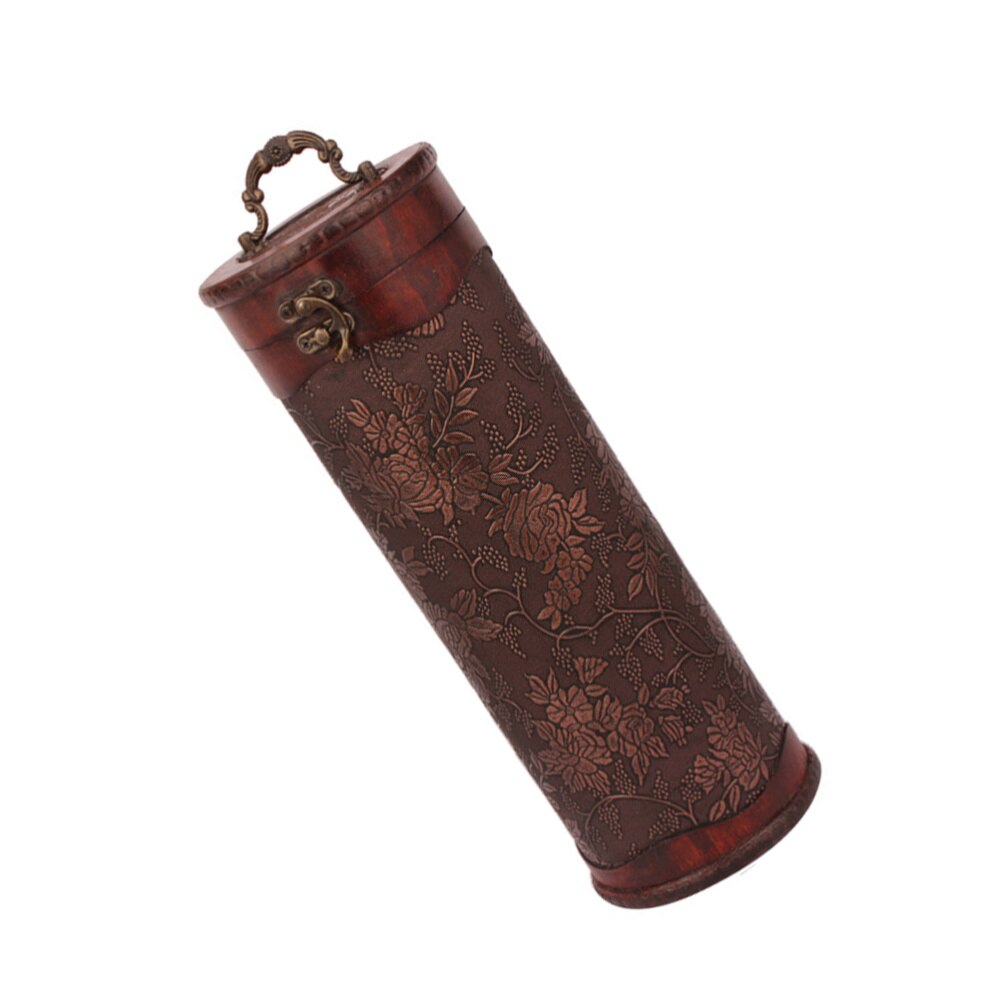 Boîte de rangement en bois décorative rétro, 1 pièce, boîte d'emballage domestique, boîte de rangement en bois