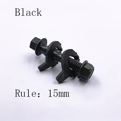 Auto repair parts Four wheel alignment eccentric screw Camber adjustment thread Tire eccentric screw for car: BLK15mm 1pc