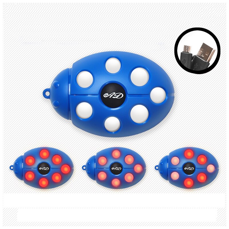 Motorcykelhjälm nattlampa led cykelremsa säkerhetssignal varningsljus universal led motorcykelhjälm bakljus: H