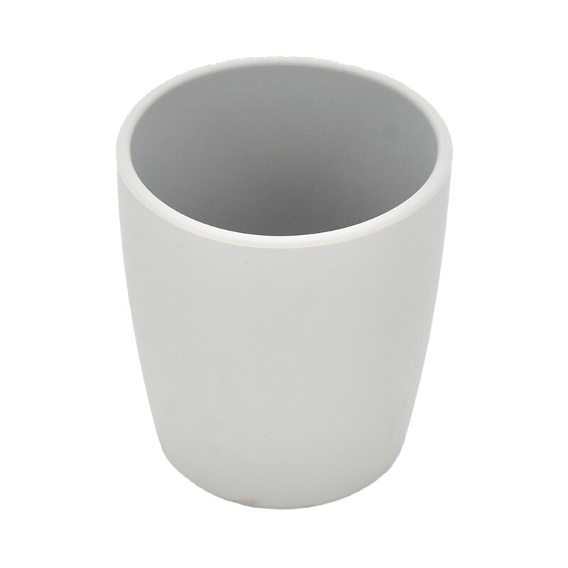 Gobelet à eau en Silicone de couleur Pure pour bébé, Anti-brûlure, de alimentaire, pour apprendre à boire, pour enfants, BPAFREE: Light Grey Cup