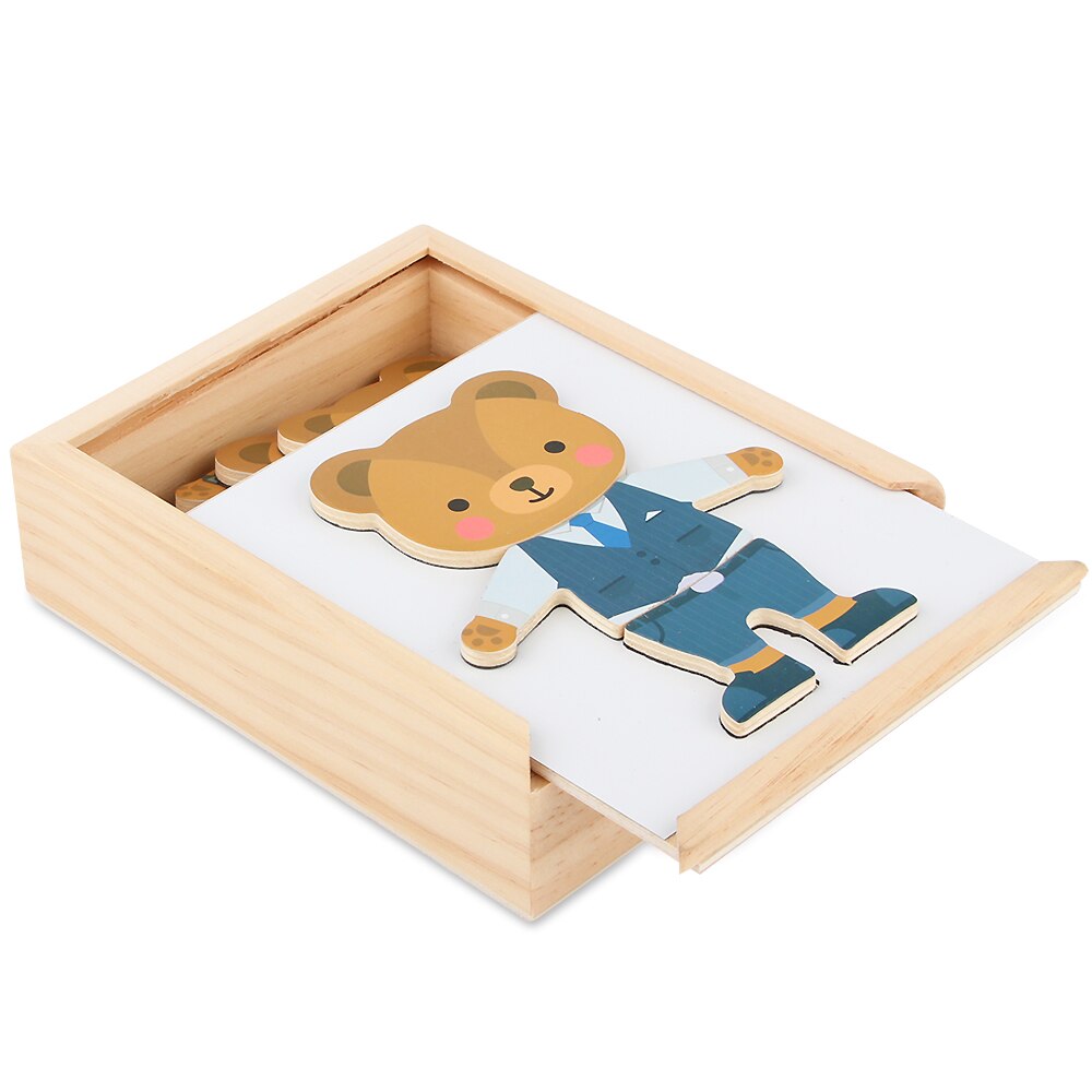Magnetische Puzzel kinderen Educatief Dressing Speelgoed Dressup 3-6 Jaar 2 Jongens Meisjes Baby Kleuterschool Vroege Onderwijs