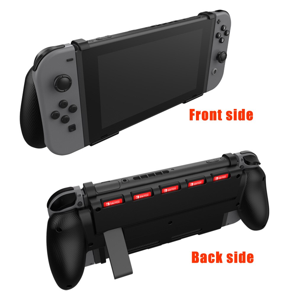 For Nintendo Switch Grip Case with 5 Game Cards Storage Ergonomic Handle Goplay Hand Grip Accessories Especially for Big Hands