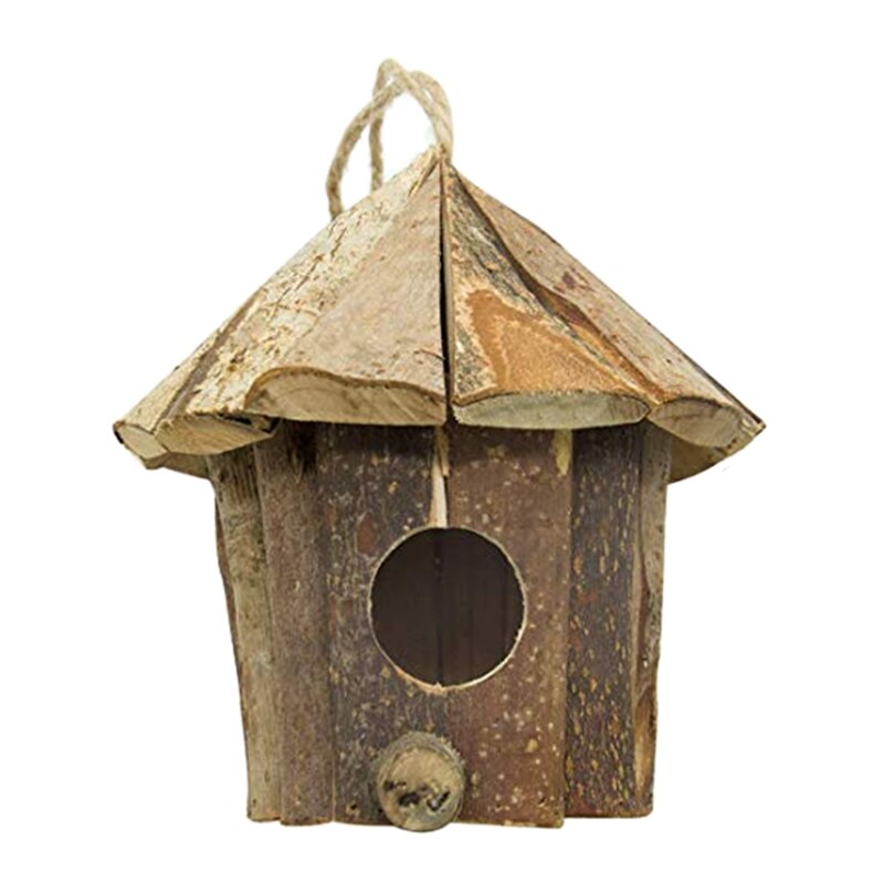 Meilleur nid d'oiseau en bois fait à la main, lieu de repos confortable pour les oiseaux, fournit un abri contre le temps froid, nid d'oiseau Ca: Default Title
