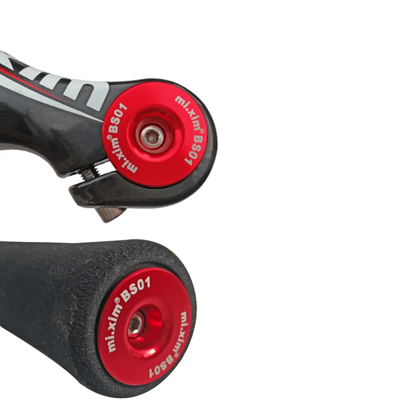 1 par de tapones de extremo de manillar de bicicleta de montaña y carretera, tapa de extremo de barra de mango de aleación de aluminio, cubierta de agarre de bicicleta BMX MTB, accesorios para bicicleta