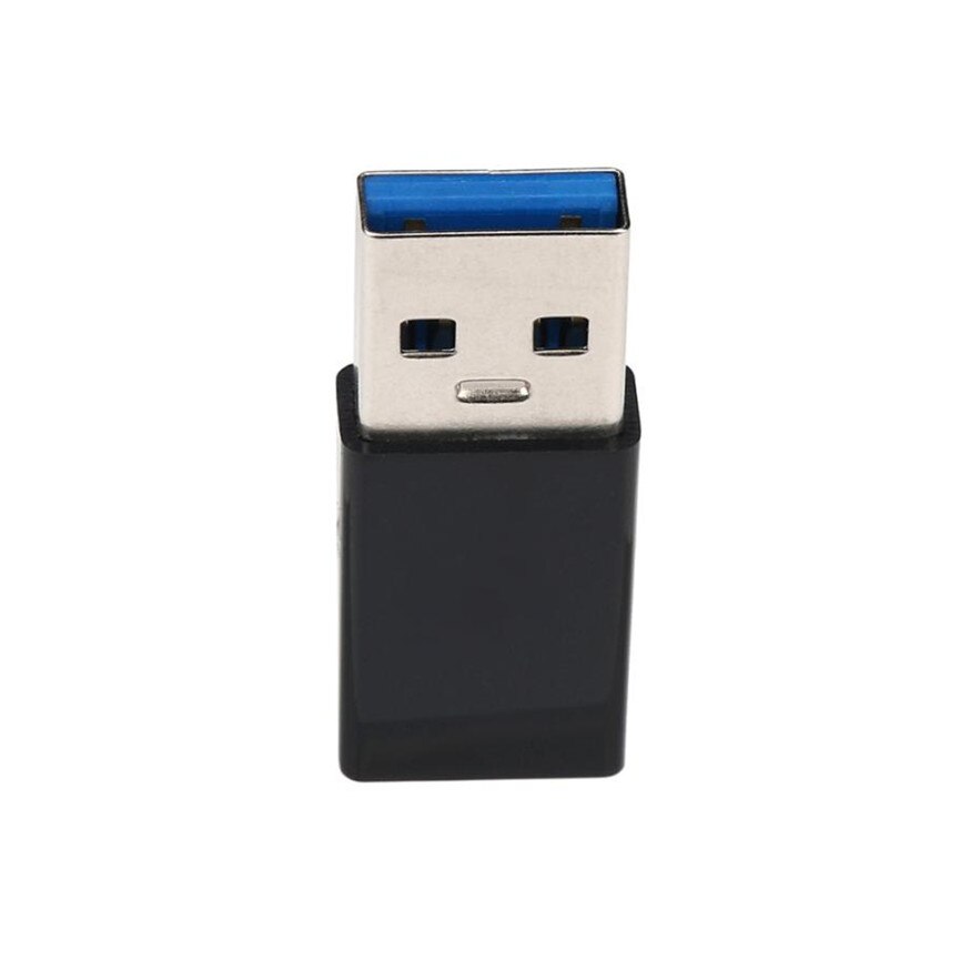 USB3.1 Type-C Female to USB 3.0 Type-A Male Gold Plated USB 3.1 Type C Connector Converter Adapter for Smartphone Black