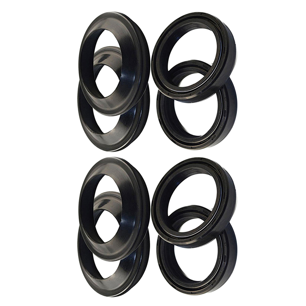 2 Set 41x54x11 Motorcycle Front Fork Damper Oil Seal And Dust Seal Kit