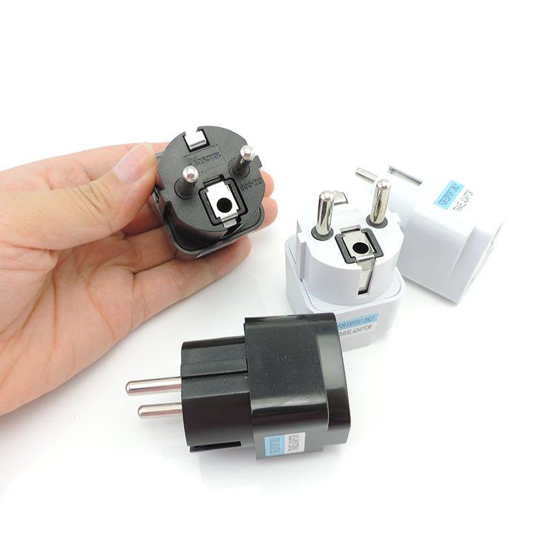 EU-stekkeradapter Amerikaans VS naar EU Euro Europees Korea Rusland FR Universele reisadapter 2-pins AC-converter voedingsadapter