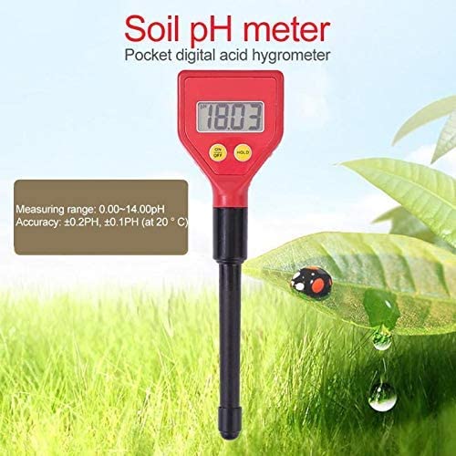 Soil Tester Ph Meter Digital Ph Meters Portable LCD Acidity Soil Ph Meter Soil Moisture Tester Ph-98103 for Agriculture Food