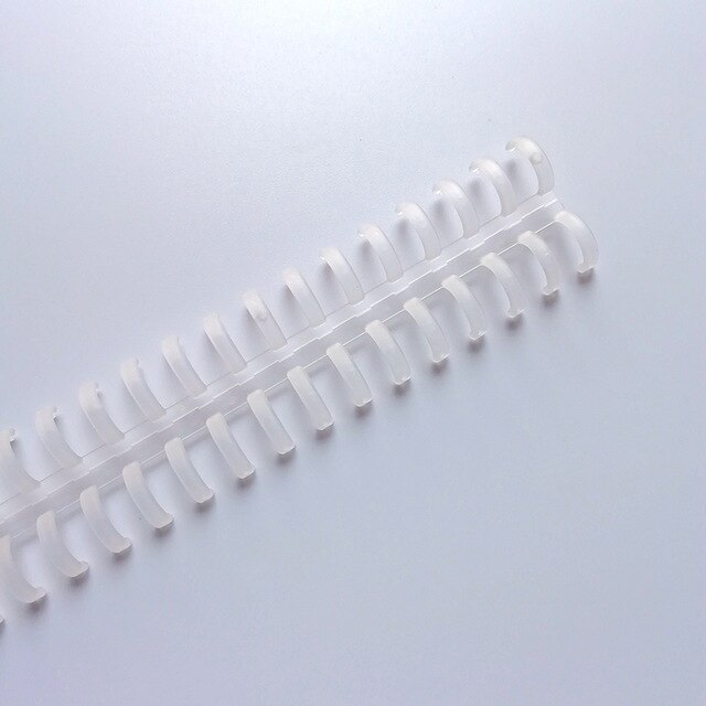 Anillo de plástico transparente con 25 orificios para encuadernación, anillo de hojas sueltas para cuaderno A4, suministros escolares, 10 Uds.: Transparent color