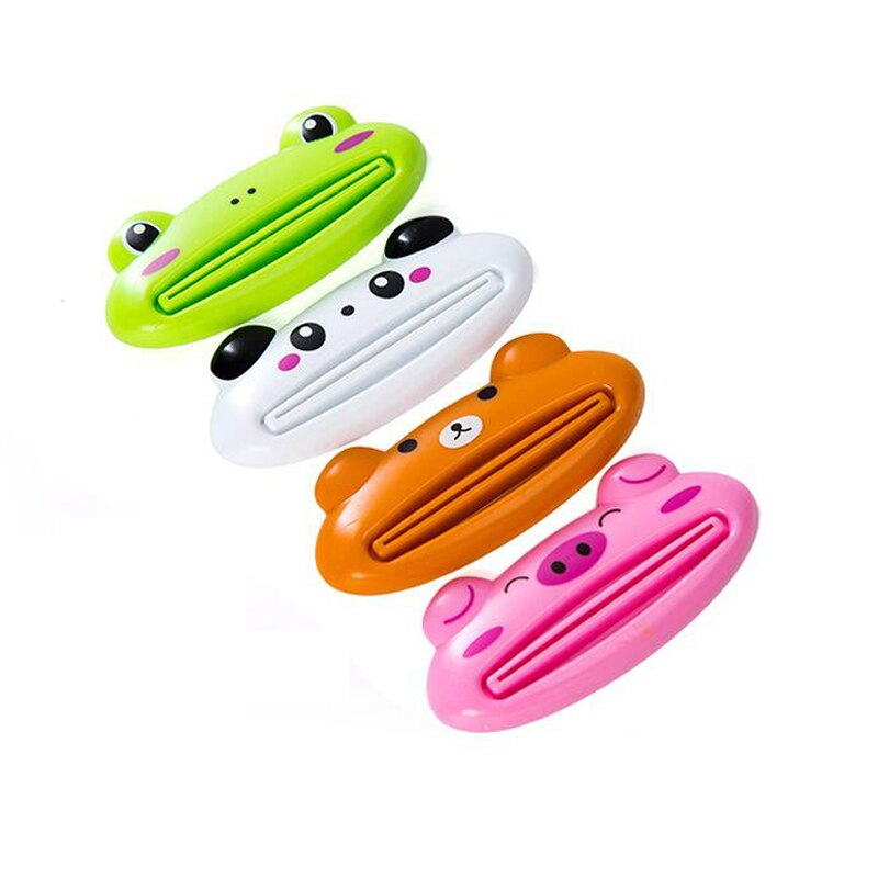 2 stk tegnefilm tube roll holder dispenser tandpasta squeezer presse tube tandplejemiddel dispenser køkken badeværelse tilbehør