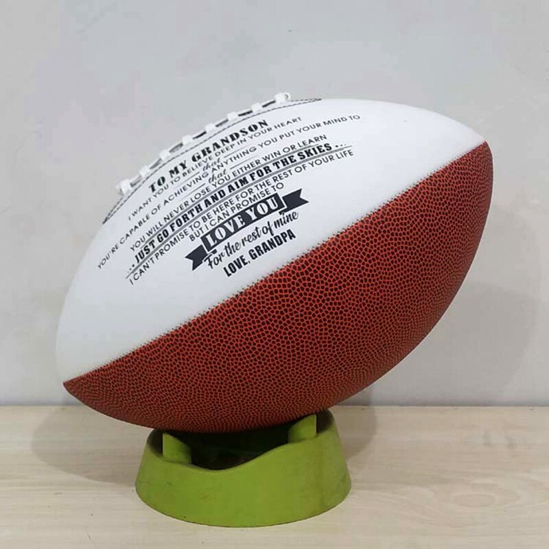 Rugby Ball American Football Sports Practice Training Ball Recreation Microfiber Leather Number 9 Training Rugby