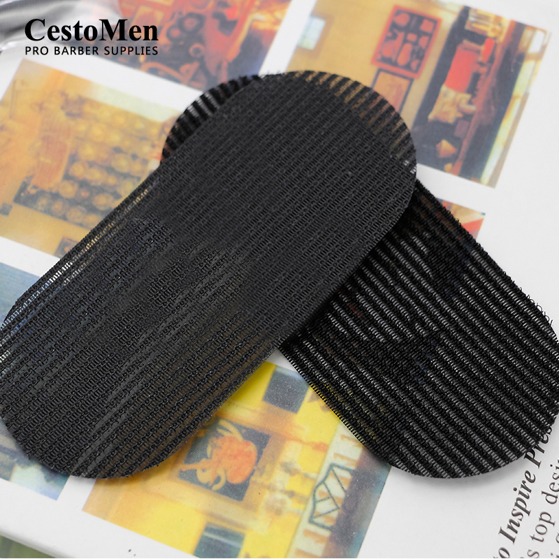 Flequillo pinza para el pelo pegatina peluquería pinzas mágicas de nailon para peluquero cabeza de aceite para hombre grabado accesorios de estilismo de corte
