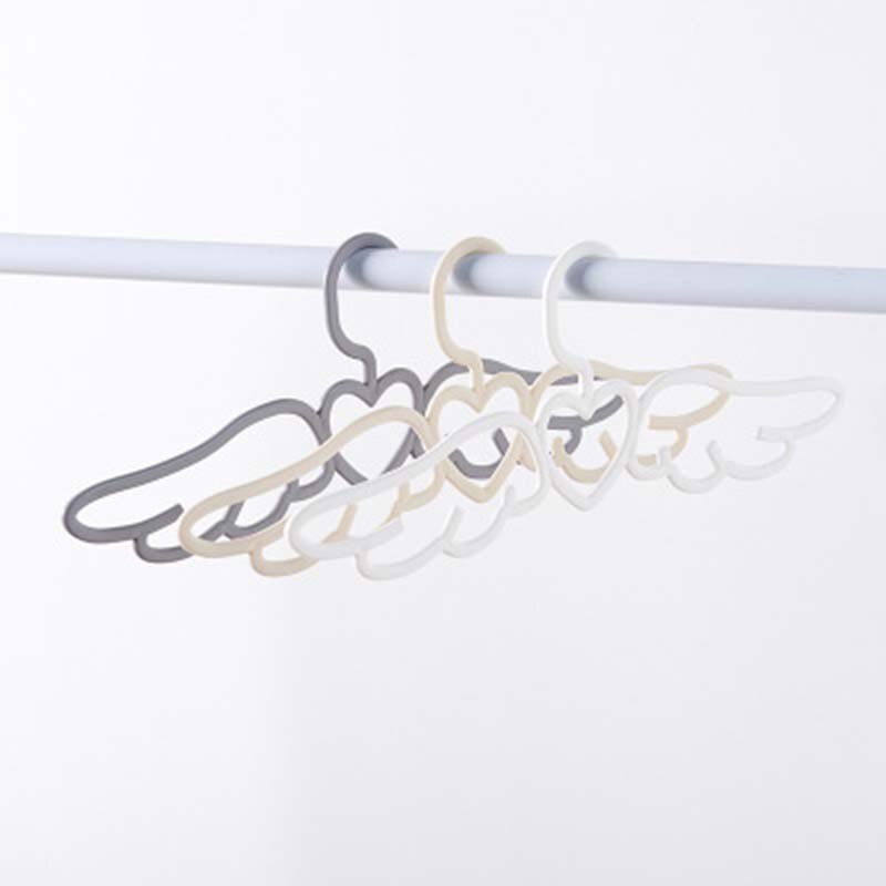 Engel FlüGel bilden Spurlose Nicht-Unterhose Aufhänger Schrank Veranstalter Für Heimat Hotel KleiderbüGel Schal Krawatte Haken 1PC