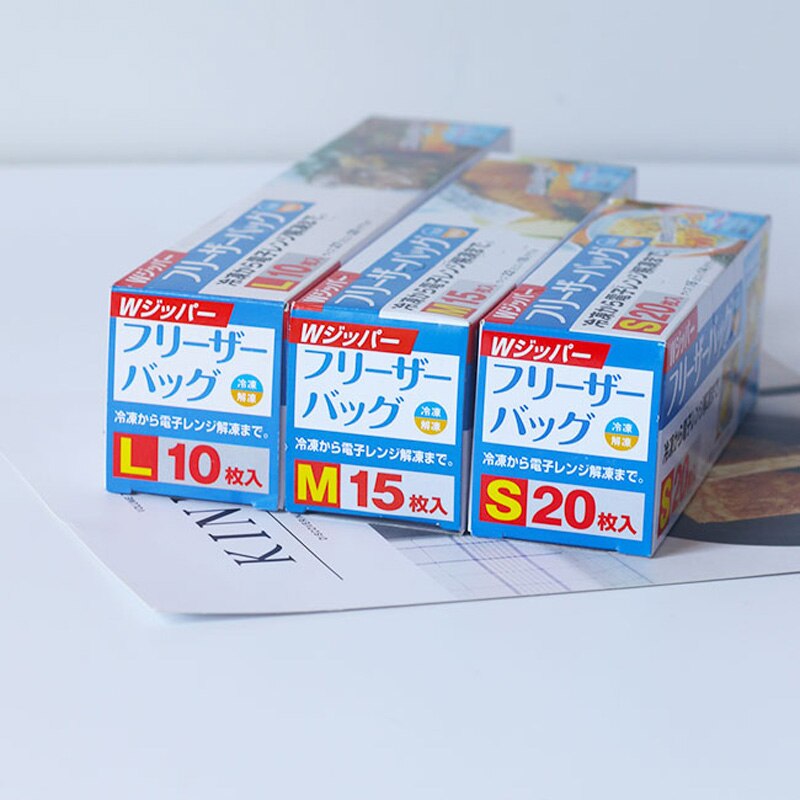 PE Food Fresh Bags Fridge Food Storage Containers Refrigerator Bag Kitchen Fresh Keeping Wrap Ziplock