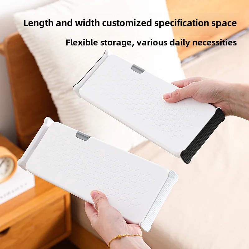 Justerbar skuffedeler, skillevegg, selvstendig organisering til bokhyller, garderober, kjøkken, gratis kombinasjonsoppbevaringsstativ