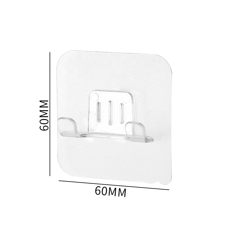 Transparent PVC Material Waterproof Razor Holder Wall Punch Free Man Shaver Storage Hook Kitchen Bathroom Organizer Accessories: A