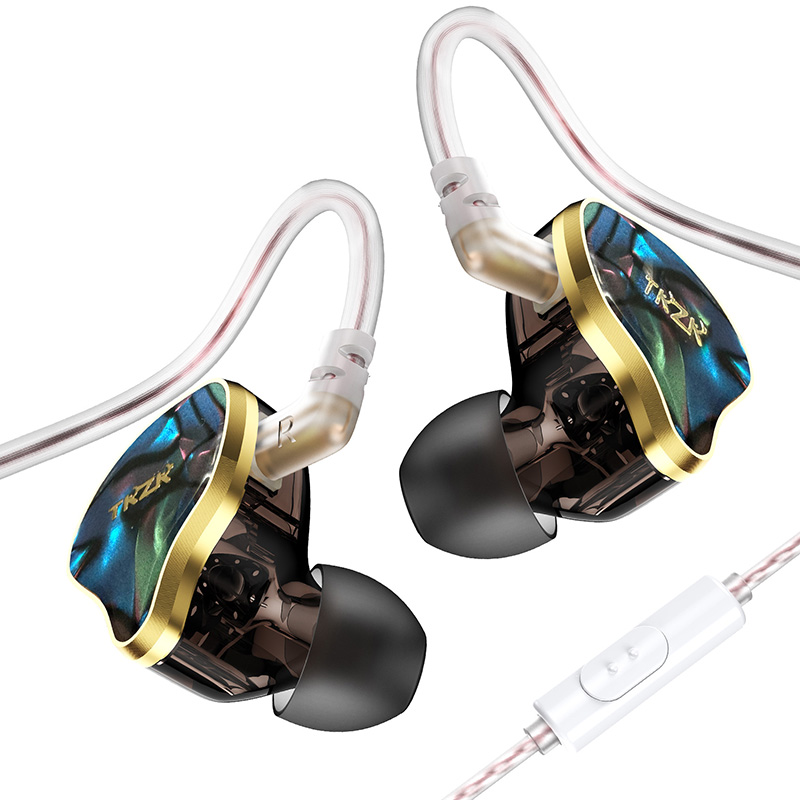 TKZK TK02 HiFi In-Ear Earphones - High-Purity OFC Cable 3.5mm 2Pin Plug Comfortable Wear for Wide Compatibility Improved Model: WHITE