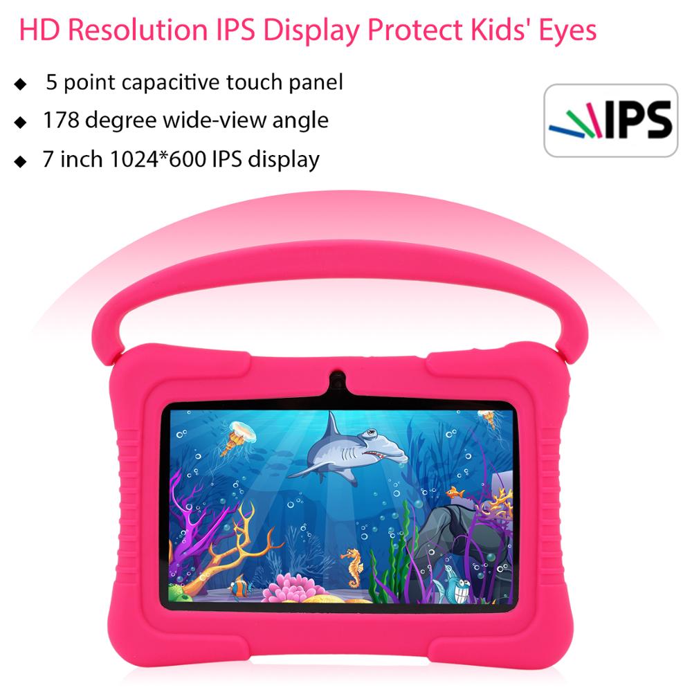 Tablet Pc Kinderen Android Kids-Proof Met 7 Inch Ips Eye-Bescherming Screen-1GB Ram 16 Gb Rom