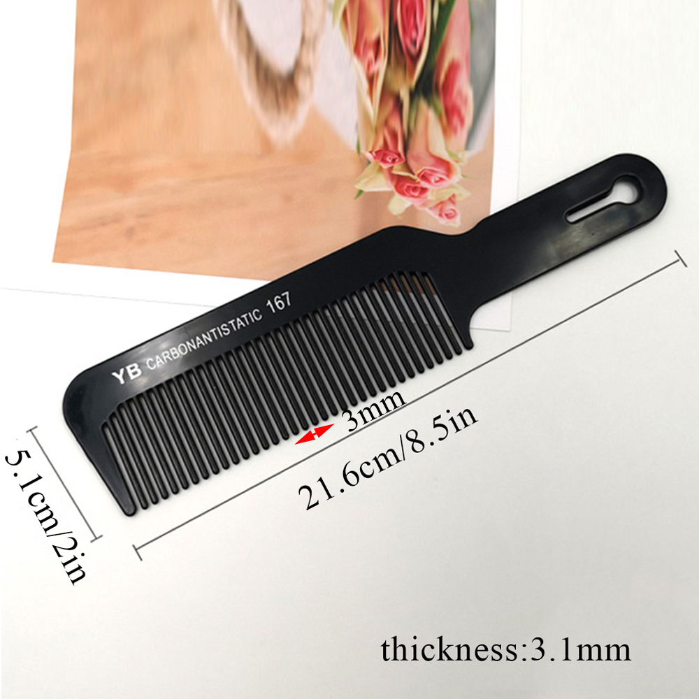 Peines negros de piezas para peluquería, peine de para cortar el pelo, herramientas de peluquería, 1 unidad: Gris